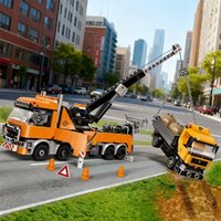 Creative MOC Heavy Crane Truck Building Bricks, 1280PCS, Exquisite Display Model, Perfect Kids Gift