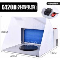 Painting Booth 220V Paint Spray Booth Exhaust Fan Model Craft Hobby DIY with LED Powerful Exhaust Fans Woodiness