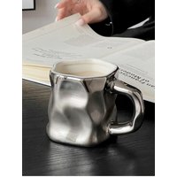 Simple personality ceramic drinking cup Office afternoon tea high-value milk coffee cup breakfast cup home decoration supplies
