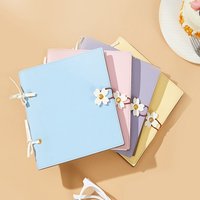 Cute Cherry Blossoms Notebook Square Blank Page Notepad Student Portable Sketchbook Tourist Attractions Stamped Book
