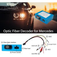 Optic Fiber Decoder for Mercedes-Benz ML/GL/R Class/S W221/CLS, Optical Box Most Adapter for Porsche 911 Cayman BMW Audi VW