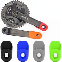 1 Pair Silicone MTB Road Bike Crank Arm Skin Protectors Sleeve Cover Boot Cap Tools Kit Outdoor Cranksets Bicycle Components