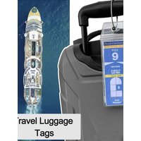 For Travel Suitcase Baggage Bag Tag Cruise Luggage Travel Luggage Tags Labels with Steel Loops Suitcase Tag Label Holder
