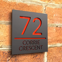 Customized Laser-Cut Acrylic Double-Sided Door Number Plates, Suitable for Outdoor Street Addresses & Home Decoration, Wall-Moun