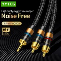RCA Cable HiFi Stereo 3.5mm to 2RCA Audio Cable for Amplifier Mobile Phone Computer Desktop Audio AUX RCA Jack 3.5 Y Splitter