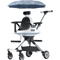 Double baby stroller trolley car portable folding stroller two kids child trolley Pushchair Baby Light Stroller With Parasol