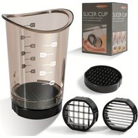 Fruits Vegetables Slicer Cup Upgrade Strawberry Slicer Grape Speed Cutter Stainless Steel Cutting Cup Kitchen Gadgets Tools