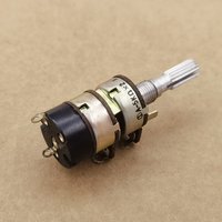 Original New 100% 16 Type Dual Potentiometer With Switch A5K Shaft Length 25MM