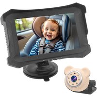 Car Baby Monitor Camera 1080P Starlight Night Vision Rear View Rearview Camera 5 Inch IPS Screen Baby Car Mirror Display
