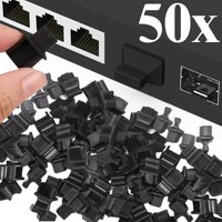 RJ45 Anti Dust Cover Cap Protector Plug Silicone Stopper for Computer Router Switch Female Port RJ45 Dustplugs Ethernet Hub Port