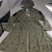 Cotton Tactical Long A-line Coat Windbreaker Improved Lab Robe Suitable Combat Robe Desert Night Camo/Tiger stripe camo