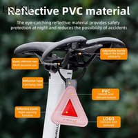 ESLNF High Brightness Reflective Pendant Bicycle Night Riding Triangle Warning Pad