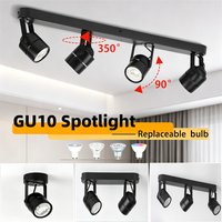 GU10 Spotlight Led Ceiling Track Light 110-220V 3 Color Dimmable Ceiling Lamp Spot Lights For Kitchen Living Room Home