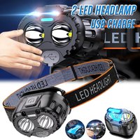 Rechargeable Sensor Led Headlamp Outdoor Waterproof Emergency Head Flashlight Headlights For Outdoor Fishing Camping Hiking