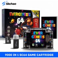 9000 in 1 SC64 Flash Cart N64 Open Source Game Card 64 Video Game Console Modular Chip 6TG With 64G TF Card