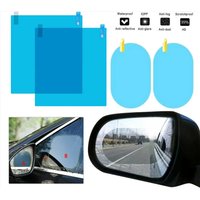 2X Car Mirror Rain-proof Film Car Rearview Mirror Waterproof Film Window Glass Anti-Fog Anti-reflective Sticker Auto Accessores