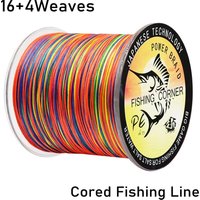16 Strands 100M 300M Cored PE Braided Fishing Line 16X+4X Japan Multicolor Multifilament Extreme Sink Wire 70LB-280LB