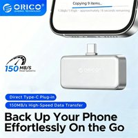 RICO Magnetic External Portable SSD 32/64/128GB MINI FlashPod PSSD ProRes Portable Solid State Drive for Mobile Pc iPhone 16/15