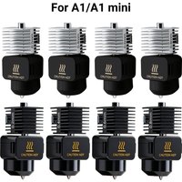 Hotend Kit For A1 A1 Mini One-Pieace Stainless Steel Nozzle Hotend 0.2/0.4/0.6/0.8mm For Bambuboo A1 3D Printer Parts