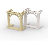MOC 1PCS 30613 Arch 3x6x5 Ornamented Building Blocks House Castle Door Bricks Assemble Particle Toy Children Birthday Xmas Gift