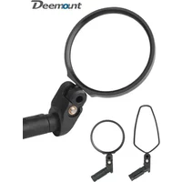 AliExpress DEEMOUNT Deemount Universal Bicycle Mirror Bar End Mount Acrylic Convex Flat Lens MTB Road Rear View Mirror Back Sight Reflector Angle Ad