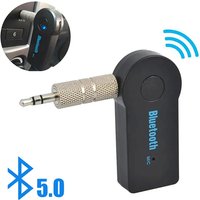 1-6pcs Bluetooth 5.0 Receiver Transmitter Adapter 3.5mm 3.5 Jack AUX For Car Music Audio Aux A2dp Headphone Wireless Reciever