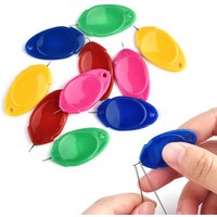1/5/10Pcs Needle Threader Elderly Guide Needlework Stitch Insertion Tool Sewing Machine Plastic Needles Threader Sewing Gadgets
