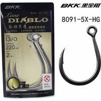 8091-5X-HG Lone Diablo Lure Single Fishing Hook High-carbon Steel Ocean Boat Fishing Big Fishhooks Famous Fish Hook In China