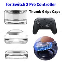 Clear Thumb Grips Caps for Switch 2 Pro Controller Anti-Slip Soft Silicone Joystick Cap Cover for Switch2 Gaming Accessories