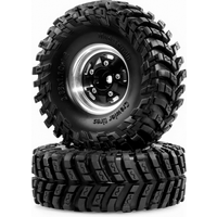 RED SPIDER 4Pcs 1.3 Inch Beadlock Wheel Rim Tire Outer diameter 2.83 In for 1/24 FMS24 Axial SCX24 1/18 Traxxas TRX4M RC Crawler