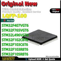 5pcs LQFP-100 STM32F407VGT6 STM32F765VGT6 STM32L496VGT6 STM32F102C8T6 STM32F103C6T6 STM32F103R8T6 STM32F105R8T6 STM32F205VCT6