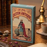 Vintage Antique Destiny Fortune Telling Cards, 32-Card Oracle Deck Le Jeu Du Destin Antique, Traditional Cartomancy Cards 9*6cm