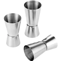 Jigger Shot Stainless Steel Measure Cup 15-30ml 20-40ml 25-50ml 1/2 Shots Cocktail Shaker Double Tone Bar Tool Kitchen Gaskets