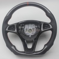 Replacement for Mercedes-Benz W205 X253 2016-2021 GLC C-Class Real Carbon Fiber Steering Wheel with Leather