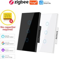 Tuya Zigbee Smart Switch US Standard Single Fire Zero Fire Universal APP Remote Voice Control Timing Scene