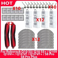 For Roborock Q10 S5 / Q10 S5+ / Q10V / Q10V+ / Q10 VF / Q10 VF+ / S8 Pro / S8 Pro Plus Parts Main Side Brush Cloth Filter Bag