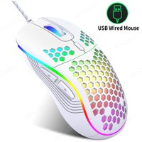RGB Wired Gaming Mouse Ergonomic Design Mouses 6Levels Adjustable 7200DPI with Backlight for Office Computer PC Gamer