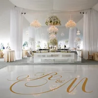 Dance Floor Decal Wedding Floor sticker gold Vinyl Floor sticker Decor Murals Wedding Party Favors Aisle Runner Décor WE36