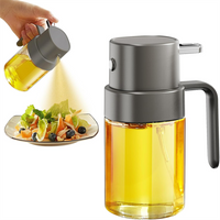 200ml/7oz Glass Olive Oil Spray Bottle, Olive Oil Sprayer Mister, Continuous Spray with Portion Control,Oil Sprayer for Cooking