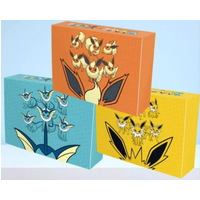 Genuine Pokemon Trading Card Game PTCG Eevee Advanced Gift Box Simplified Chinese Thunder and Fire and Water Card Game Gift Box