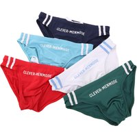 3Pcs Mens Swim Briefs Solid Color Drawstring Bathing Suit Bulge Pouch Sexy Bikini Summer Beachwear Man Sunga Bottoms Swimwear
