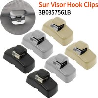 2/4Pcs Car Sun Shield Clips for VW Golf Passat for Polo Skoda Fabia 20 Beetle Sharan Front Sun Visor Hook Clips 3B0857561B
