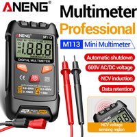 Inteligent Digital Multimeter ANENG M113 1999 Count AC/DC Voltage Meter Ohm NCV Measuring Mini Instruments Electricity Test Tool