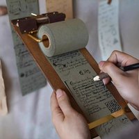 Retro Memo Pad Board Clip Can Tear Sticky Notes Paper Memo Board Clip Memo Paper Tearable Non-Sticky Blank Wooden Memo Pad