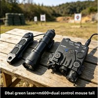 2026 NEW High Performance DBAL-A2 PEQ15 IR Laser Red Green Dot Lamp M600 White Flashlight 20MM Picatinny Rail Mount