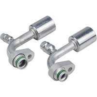 Car Air Conditioning Hose Movable Pressure Plate R134a Fitting with Sleeve and Nozzle for Standard Barrier(thick-wall)Hose