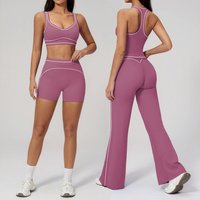 2PCS Yoga Set Gym Fitness Suits Outdoor Sports Outfits Women's Yoga Suit Sports Bra High Waist Leggings Sportswear Athletic Wear