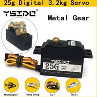 YSIDO 25G Digital Servos Metal Gear servo for Wltoys 12428 12423 WPL mn99s mn86 XLH Remo hobby 1/12 RC Car Helicopter Plane Boat