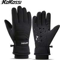 AliExpress KoKossi Cold Winter Gloves Waterproof Cycling Gloves Touch Screen Fleece Gloves Snowboard Motorcycle Riding Warm Cycling Gloves