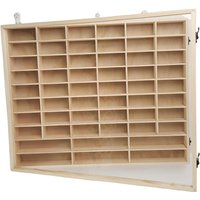 Wooden Toy Car Display Case with Dustproof Door Collectible Protection Multifunctional Model Car Storage Rack Wall Mounted Shelf